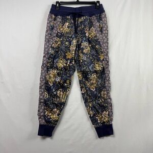 Anthropologie Joggers Women XSP Floral Patchwork Boho Gypsy Artsy Cottage Core
